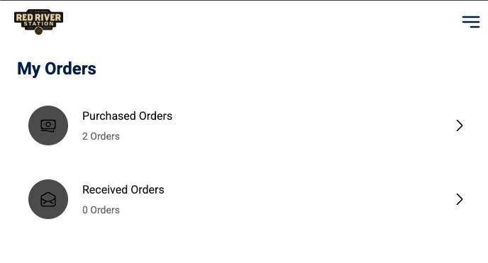 The My Orders screen